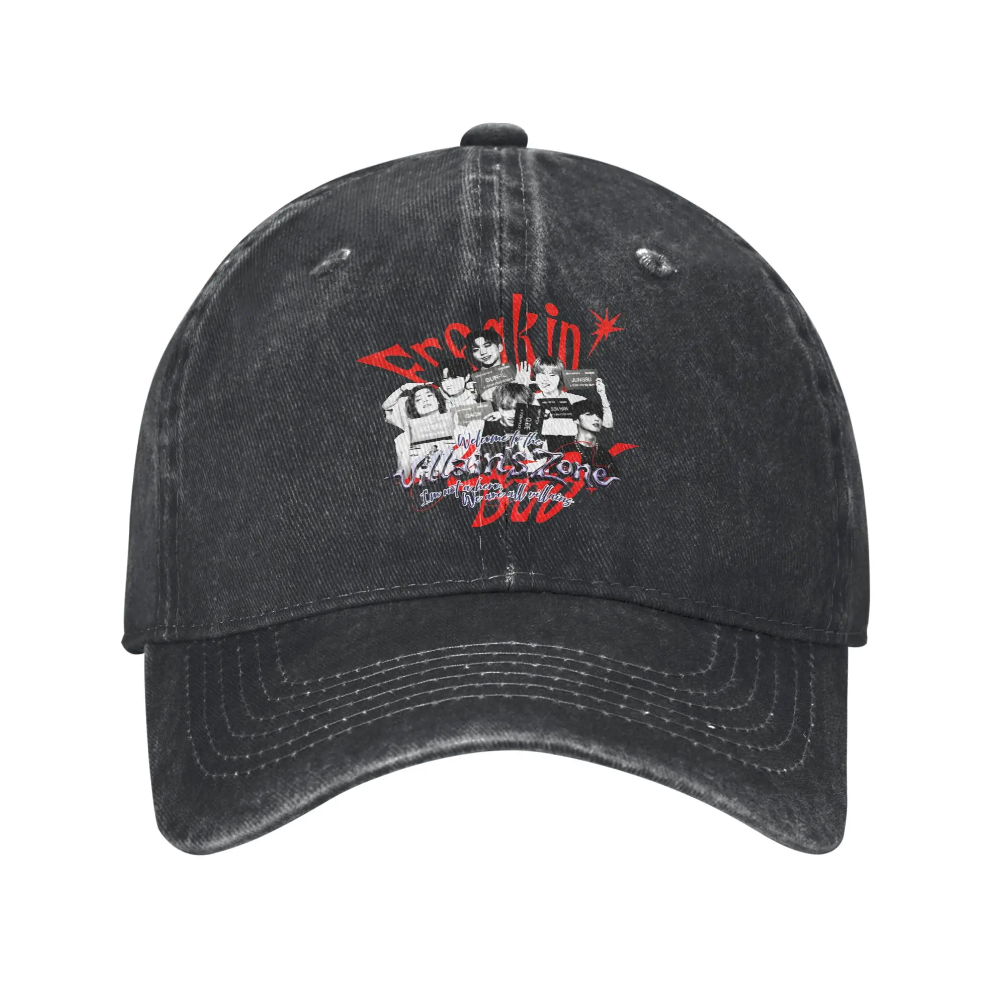 Xdinary Heroes - Freaking Bad Villain's Zone  Headwear Baseball Cap Unisex Daily  Caps Hat Adjustable Casquette Dad Hat