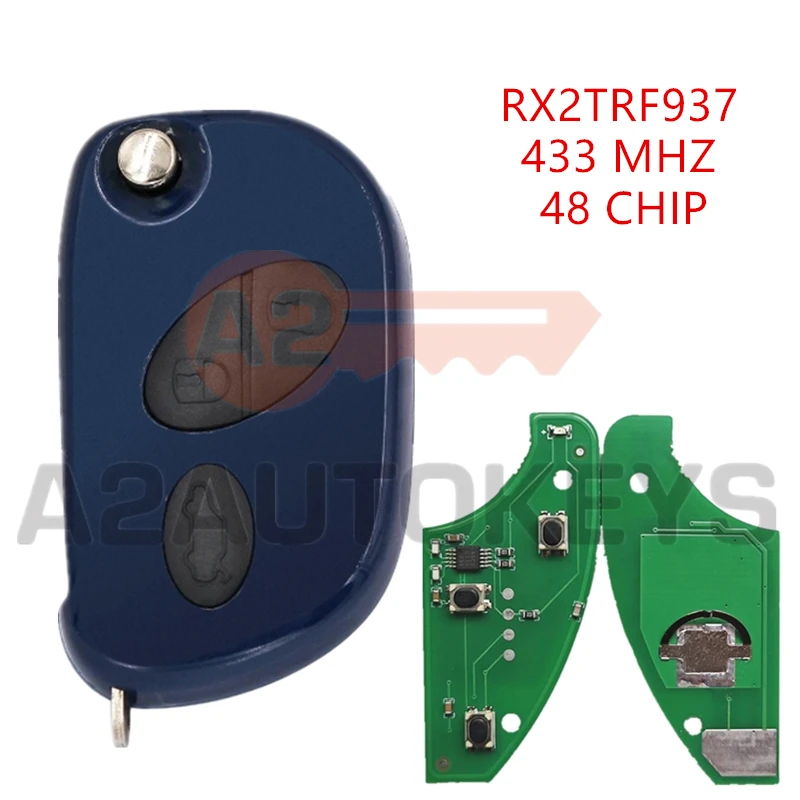 

A2AUTOKEYS RX2TRF937 3 Buttons 433MHz ID48 Remote Car Key For Maserati Quattroporte GranTurismo Gran Turismo 2005-2011