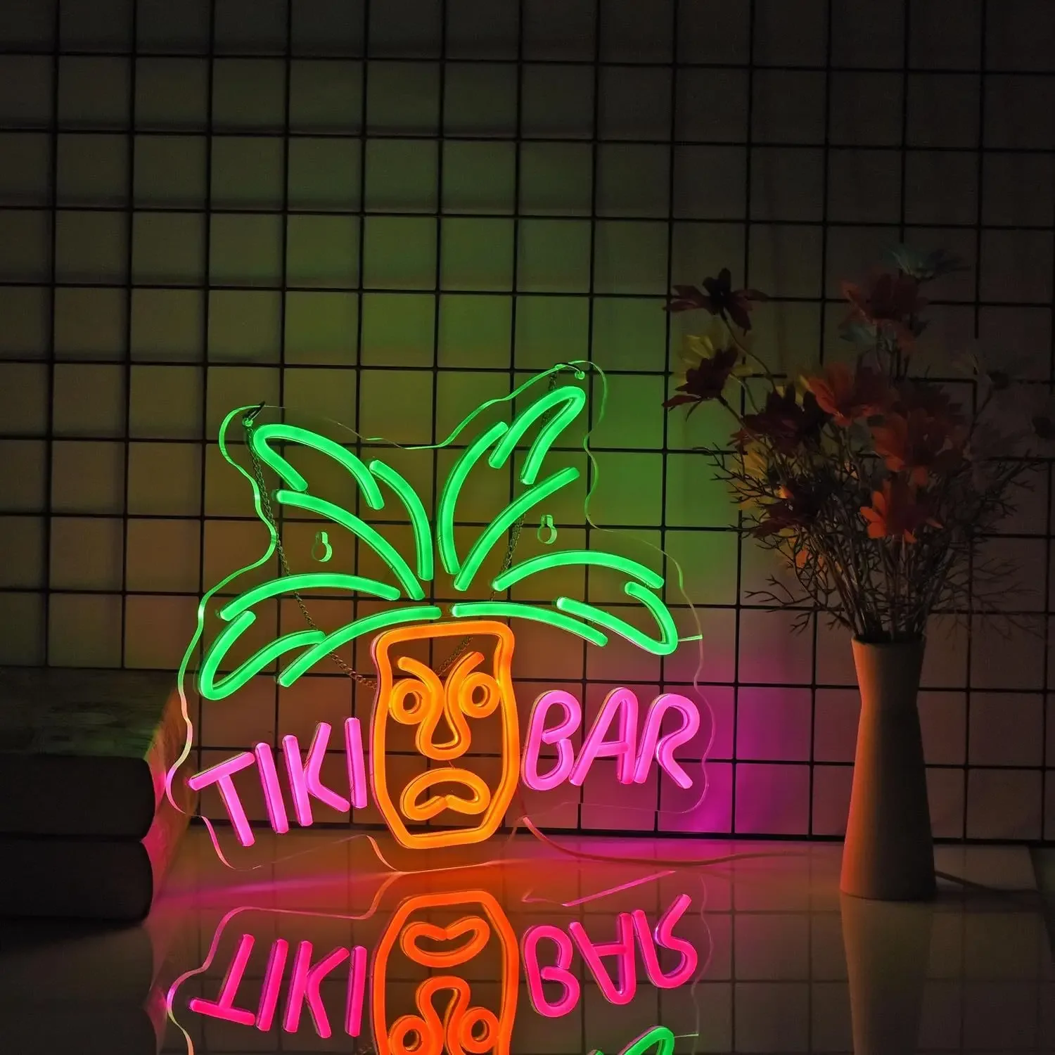 

Neon Light Sign For Tiki Bar, LED Neon Light Sign For Beer Bar, Bar Club, Restaurant, Wall Art Gift Sign, Wall Decor