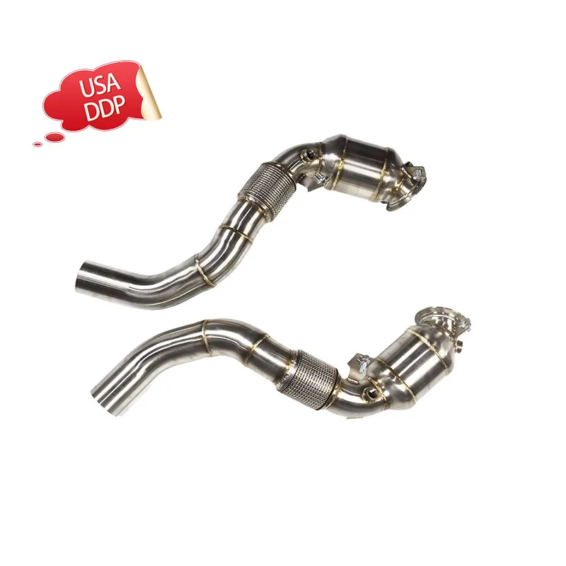 

ING high performance exhaust system downpipe without insulation for BMW 550i G30 car accessories tool