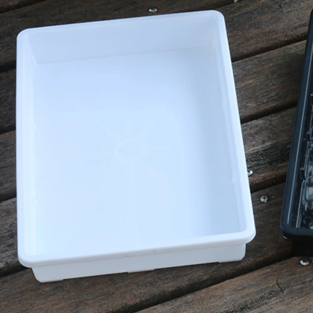 

2pcs Plastic Plant Saucer Tray Rectangular Flower Pot Base For Indoor Plants Bonsai Drainage Trays Garden Accessories