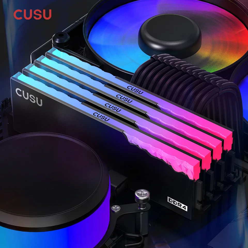 CUSU DDR4 8gb 16gb Memoria Ram DDR4 3200mhz 3600mhz 1.35V Dual