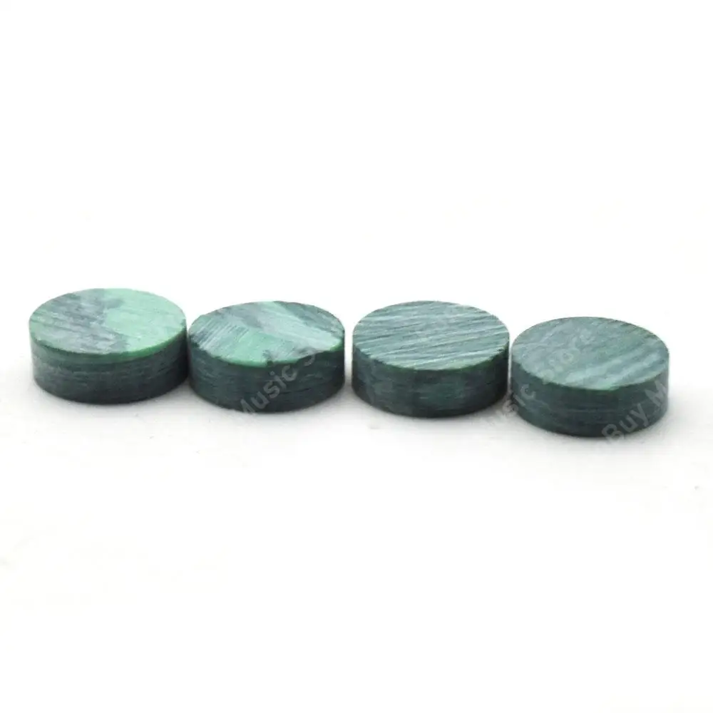 20pcs Acoustic Guitar Bass Electric Guitar Ukulele Fingerboard Inlay Dots Decal Markers Decal Malachite 6.x2mm