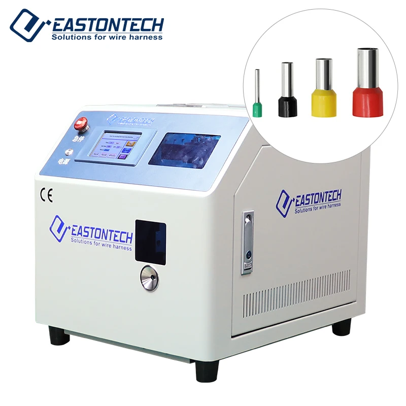 

FACTORY Semi-Automatic Cable Assembly Machine Pre-insulated Terminal Crimper With Stripping & Twisting For 0.3-6 Sqmm Wire