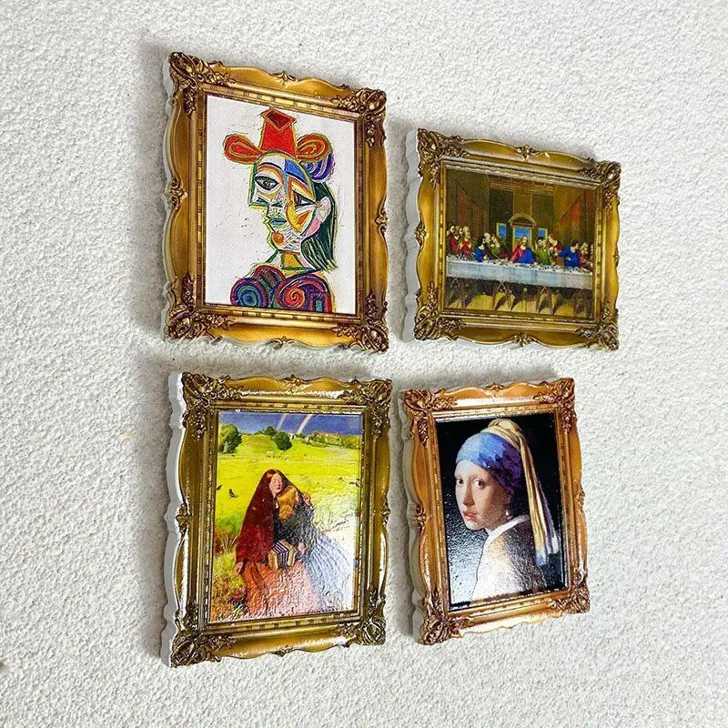 Italy Milan Art Fridge Magnet Cute Magnets for Fridge, Netherlands/Italy/Spain Masterpiece Iman Nevera, Small Magnets Home Decor