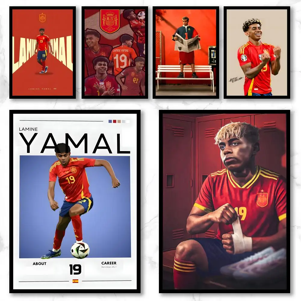 Athlete L-Lamine Yamal Poster Graffiti Art Posters, Chic Wall Decor for Home, Studio, Office & Coffee Shop