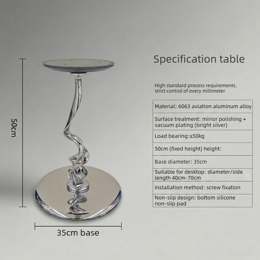 Marble Corner Table Base Side Table Leg Support Stainless Steel Rock Slab Load-bearing Frame Table Accessories Furniture Legs
