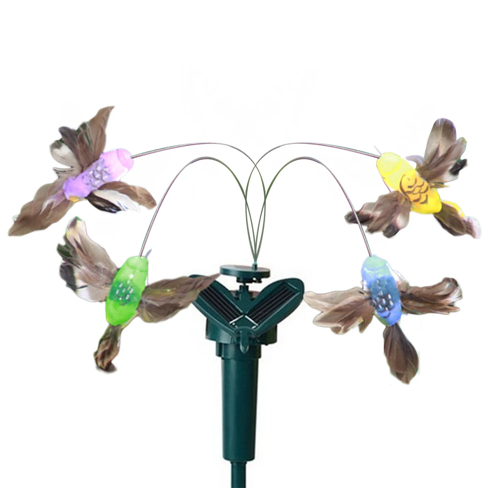 Simulation Solar Butterfly Indoor Outdoor Auto Flying Bird Butterfly Waterproof Creative Craft Atmosphere for Farmland Courtyard