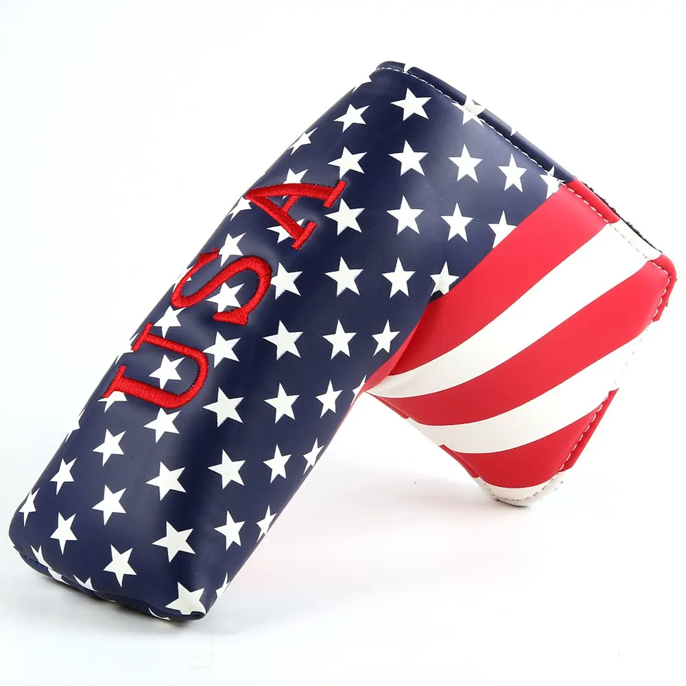 High Quality Golf Stars and Stripes Balde Golf Putter Headcover Cover Protector