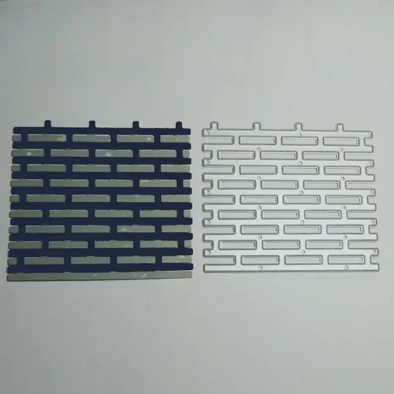 Metal Cutting Dies Brick Wall Background Paper Craft  Frame Die Cut for DIY Card Making