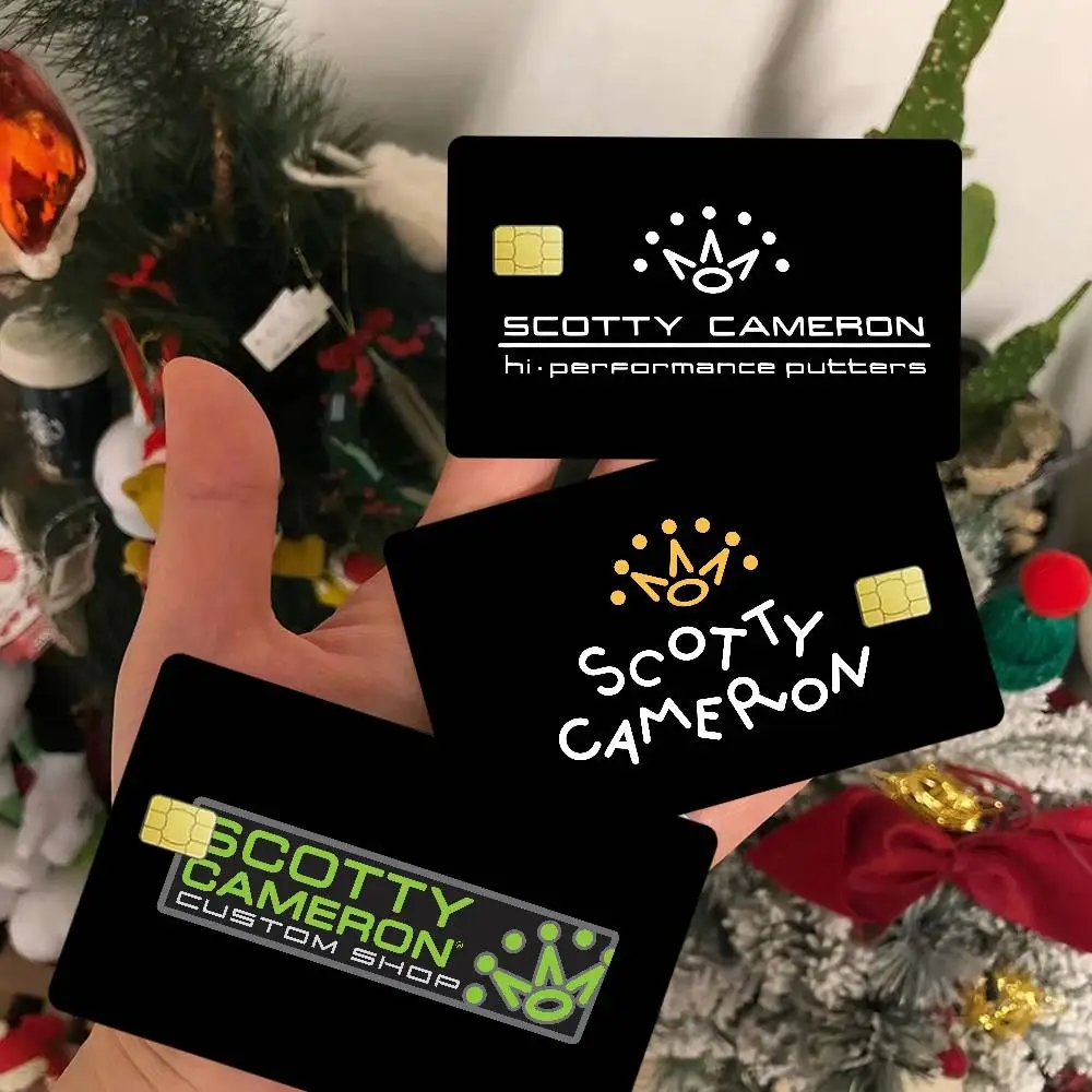 Scotty Camerons Credit Card Skin Stickers No Adhesive Residue Water Proof For VISA Credit Card Subway Access Card
