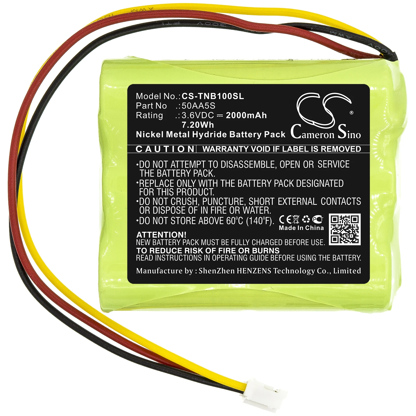 Cs Replacement Battery For Tonies,Toniebox Tonie Box PN:50AA5S 2000Mah / 7.2Wh