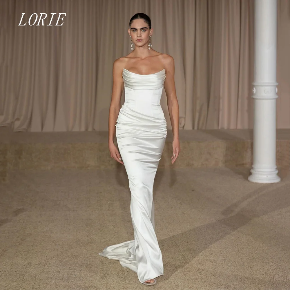 

LORIE Luxury Mermaid Wedding Dress Simple Strapless Bridal Dresses Elegant Cultivating Oneself Wedding Gown Customized 2026