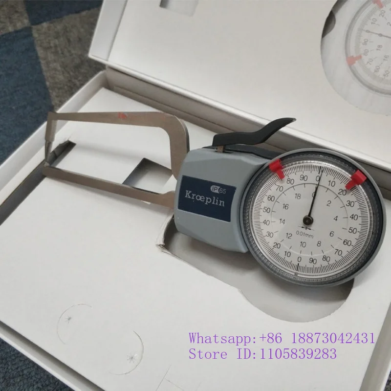 Wall thickness gauge of inner and outer diameter caliper pipe, thickness ruler D2R20S D2R20