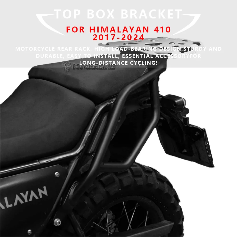 

For Himalayan 410 2017-2024 Motorcycle Trunk Top Box Case Rear Luggage Rack Frame Cover Luggage Carrier Holder Shelf Accessories
