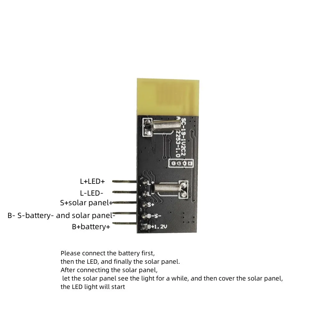 Solar Lamp Circuit Board 1.2v Solar Charge Controller Board Module for Home Solar Landscape Lawn Lights