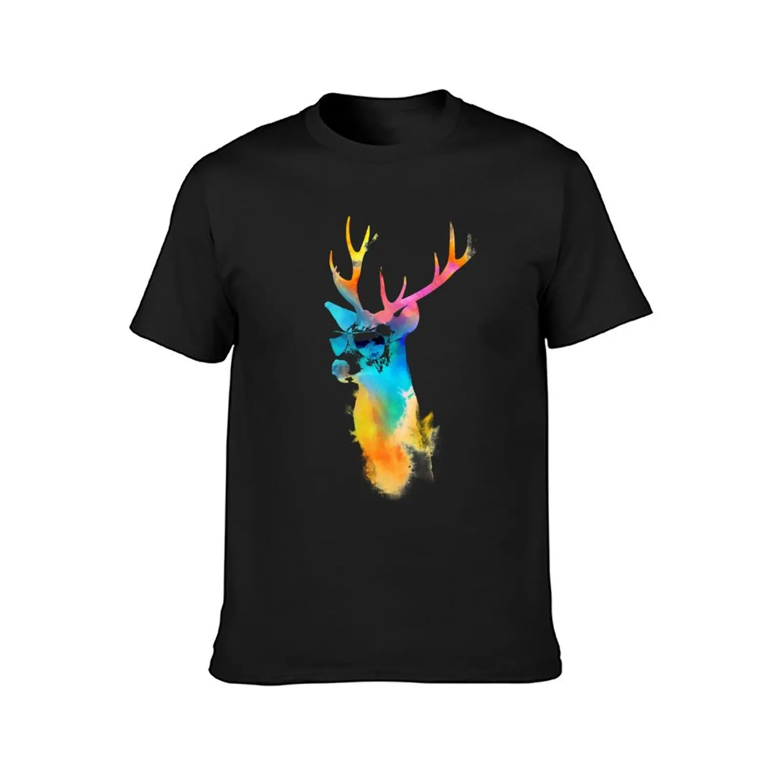 Sunny Stag T-Shirt korean fashion Blouse oversized vintage clothes t shirts for men cotton