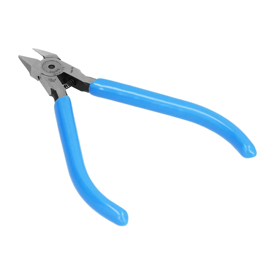 Rebound Spring Cutting Pliers High Hardness Chrome molybdenum steel Wire Cutting Tool Flush Cut Blue Cutter Snips