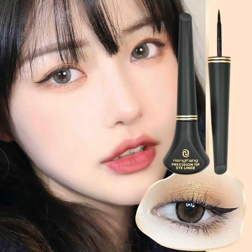 1pcs Black Liquid Eyeliner ดินสอ Fast-dry Smooth Eye Eyes Smudge-proof ปากกาอายไลเนอร์แปรง Liner Enhancer ตา G3D6