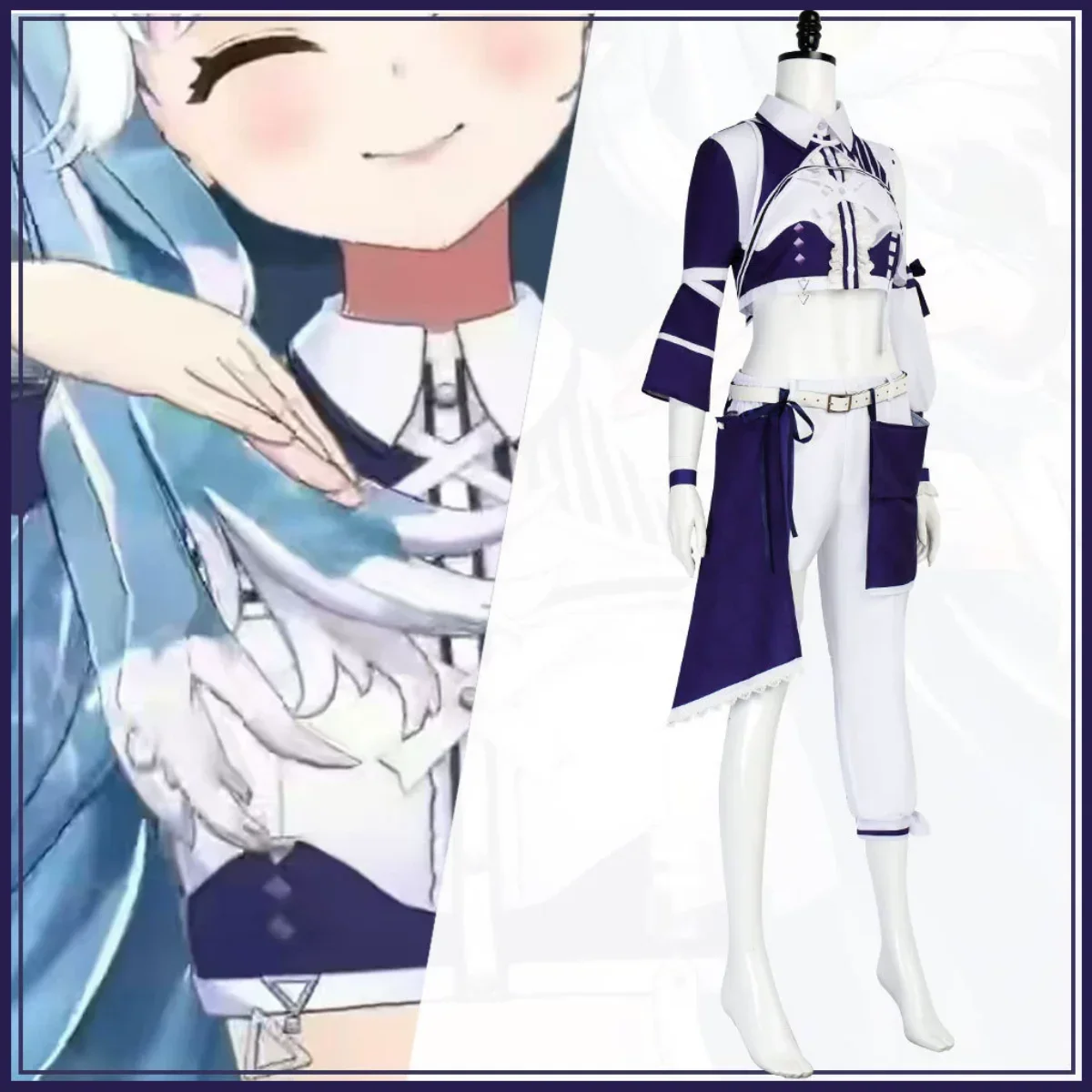 

Anime Virtual Kobo Kanaeru Cosplay Costume Illustration Ordan New Outfit Cosplay Costume Hololive Wig Halloween Sexy Carnival