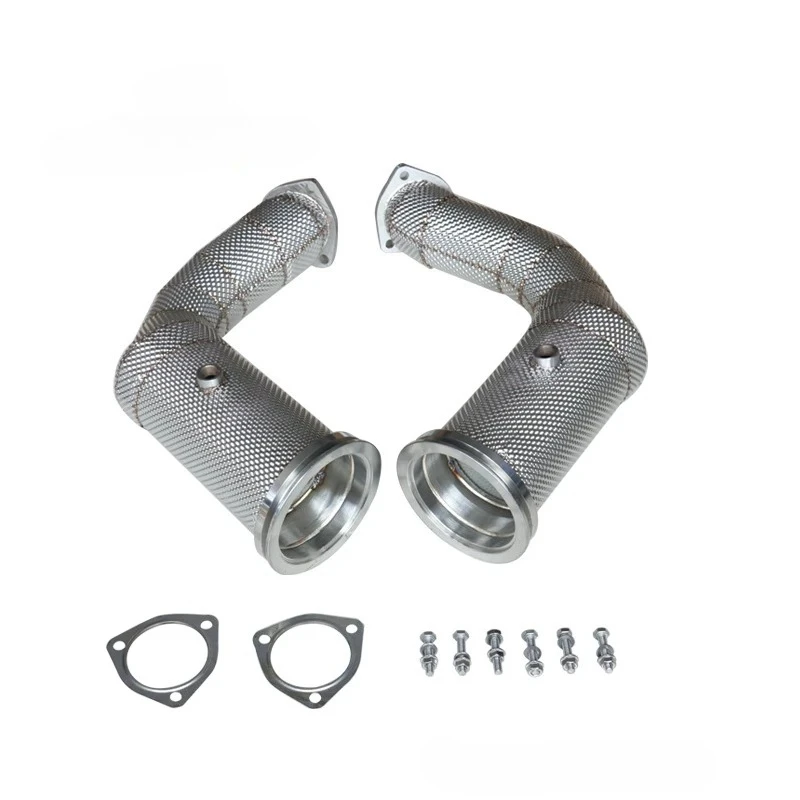 

Exhaust Catted Downpipe for Lamborghini URUS Audi RSQ8 4.0 V8 2018 with Heat Shield