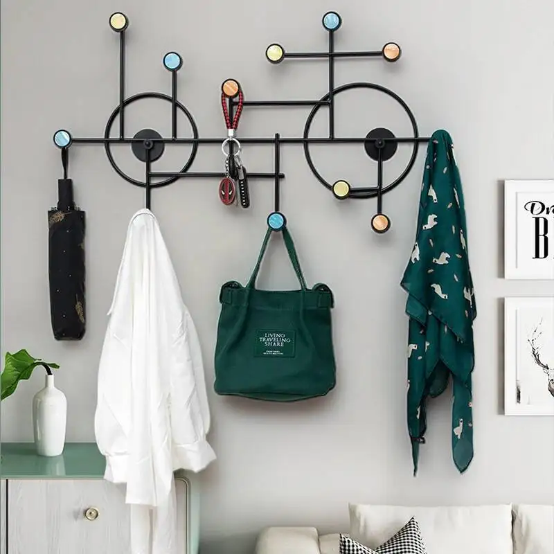 Perchero de entrada moderno para ropa, Perchero de pared para dormitorio, estético, desmontable, minimalista, ahorro de lugar, muebles de salón Perchero