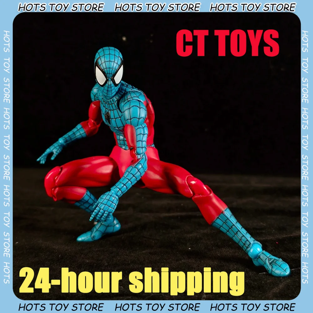 

New Ct Toys Spider Man Figure Mafex 190 Web Man Spider-Man Miles Morales Anime Action Figure Model Collection Toys for Children