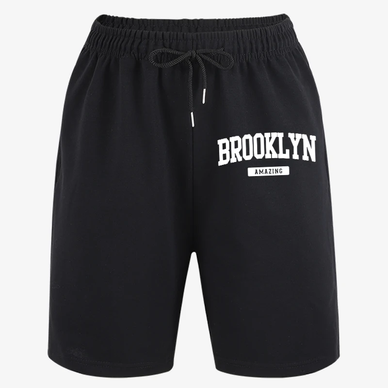 

Brooklyn Amazing Letter Printing Summer Basic Bottom Mens Sport Gym Pants Cool Casual Sportpants Running Oversized Shorts
