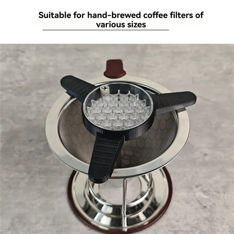 EAS-Coffee Accessories Shower Bracket Set Coffee Dripper Filter Holder Evenly Drip Filter Lazy Hand Filter Cup B