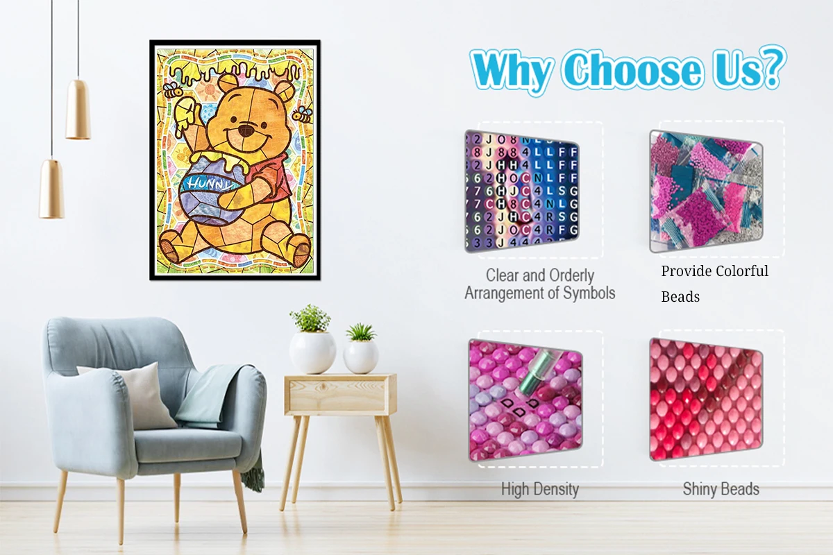 Lukisan berlian 5D Mickey dan Minnie cinta Disney kartun grafiti warna-warni cinta DIY bordir mosaik tangan hadiah dekorasi rumah anak