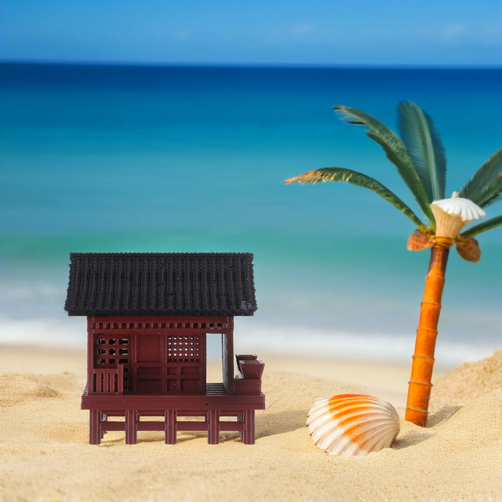 

Miniature Landscape Decoration Pavilion Statue for Aquarium Fish Tank Bonsai Garden nament Lightweight Mini Chinese House