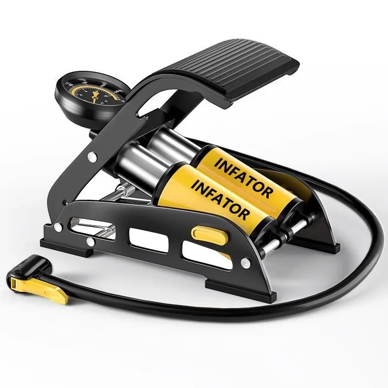 

Car mounted air pump motorcycle bicycle inflator mechanical tire pressure inflator foot operated tire high-pressure air pump