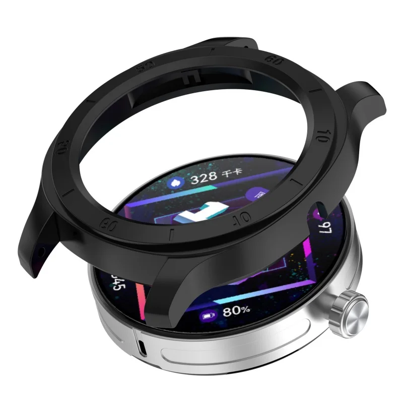 1pcs PC Protector Case for Huawei Watch GT Cyber Protective Shell Frame Bumper Suitable for 22mm Watch Strap Watch Cover