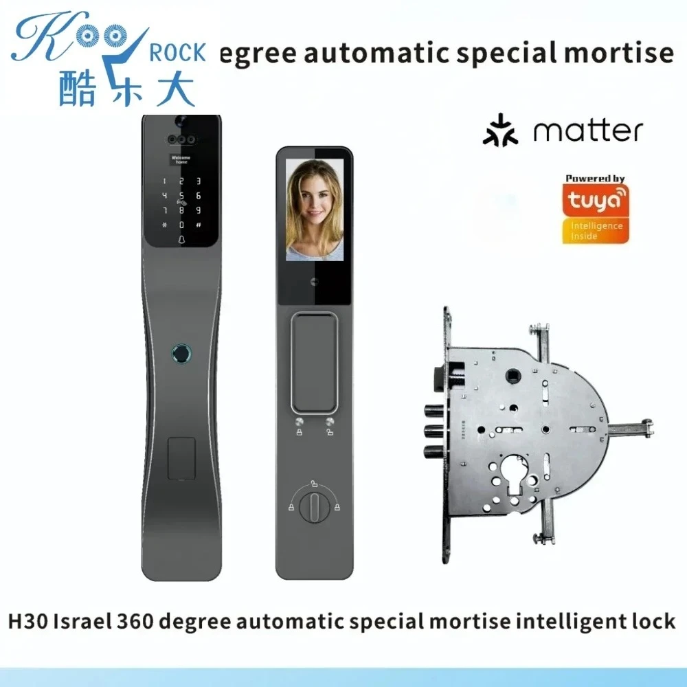 

3D Face Doodle Smart Lock with Israel 4-Way Security Lock for Ultra-Safe Keyless Entry