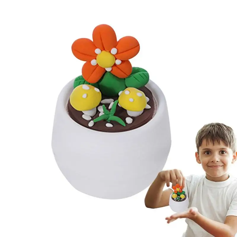 Modell ier masse für Kinder Kinder Ton Ton Handwerk harmlose gefälschte Topfpflanzen niedlichen Ton Set lustiges Lernspiel zeug, um das Denken zu verbessern