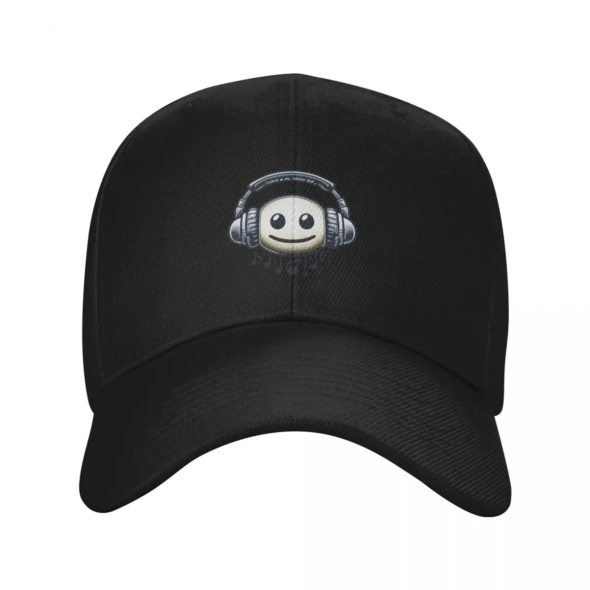 Cool Vintage Headphone DJ Music Tune In Drop Out Baseball Cap sun hat Rugby Men Hats Women's