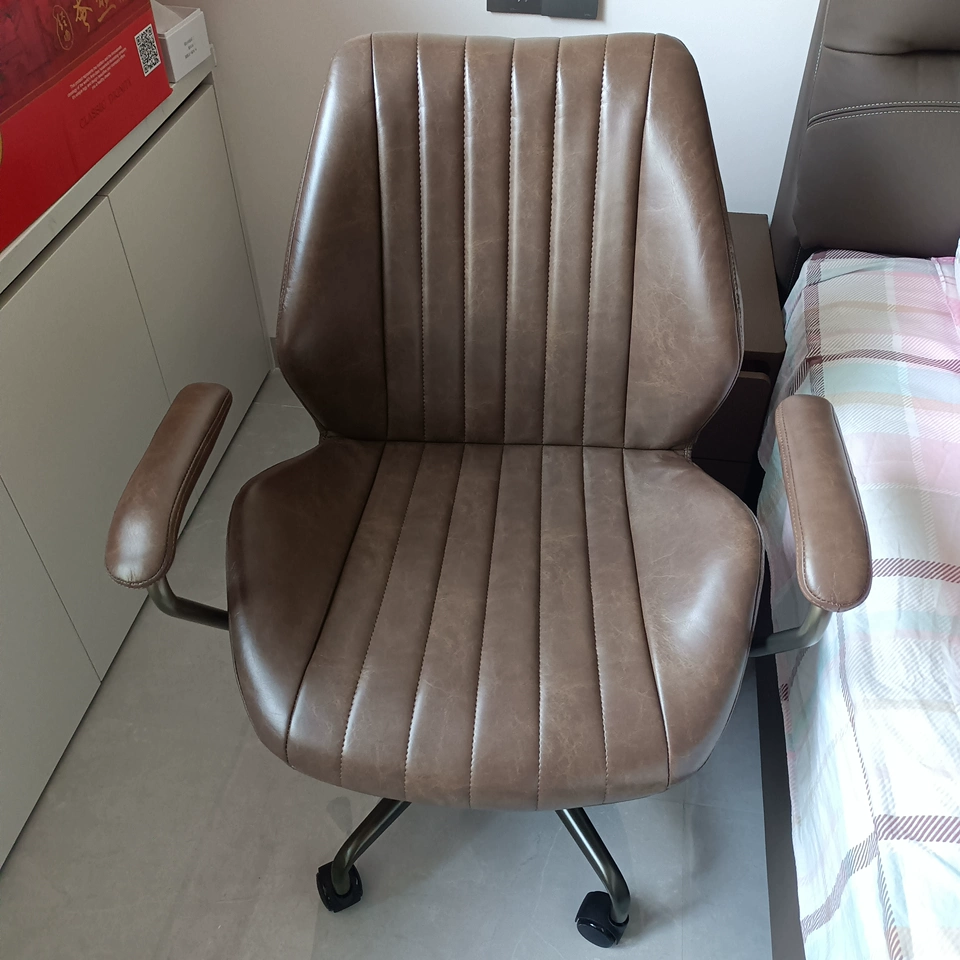 Ergonomic Office Chairs Vintage Study Desk Chair Comfortable Computer Task Seat for Long Sitting Swivel Chair for Home Office