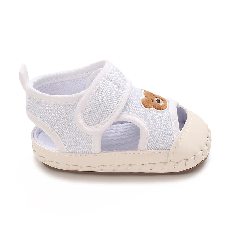 Cute Brown Bear Toddler First Walker Baby Crib Newborn Baby Summer Sandals Infant Boy Girl Shoes Rubber Soft Sole Non-Slip