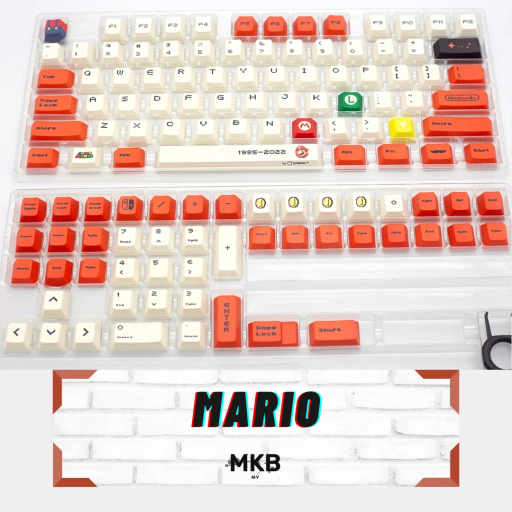 [В наличии] клавиатура для механической клавиатуры Super Ma-rio Nintendo PBT Cherry Profile