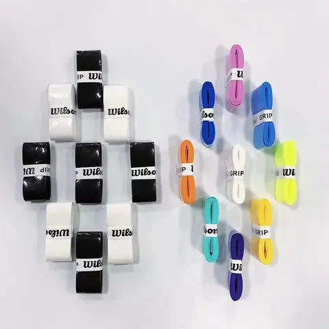 윌슨 테니스 오버그립 PU 헤드 테니스 라켓, 땀 밴드 흡수 그립, 배드민턴 라켓 핸들 그립, 테니스 그립테이프, 100 개, 200 개