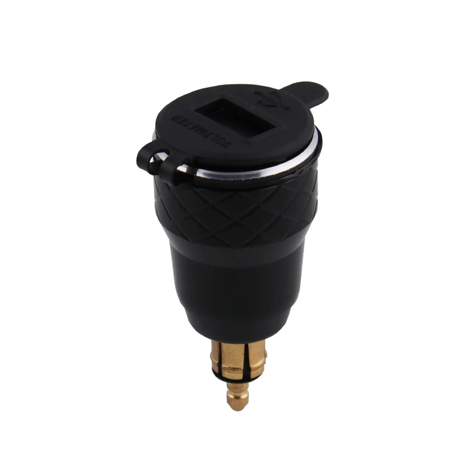 Portable Dual USB Car Charger Compact Fast Charging Device with LED Voltage Display for Smartphones Motorcycles