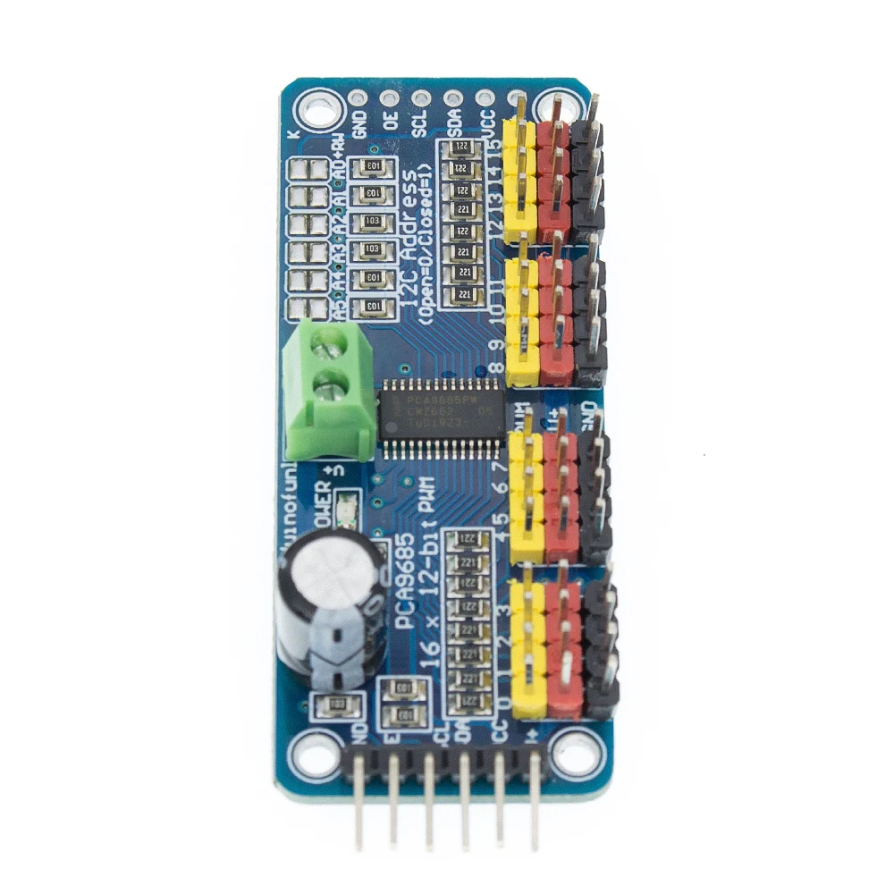 1pcs PCA9685 16 Channel 12-bit PWM Servo motor Driver I2C Module Robot