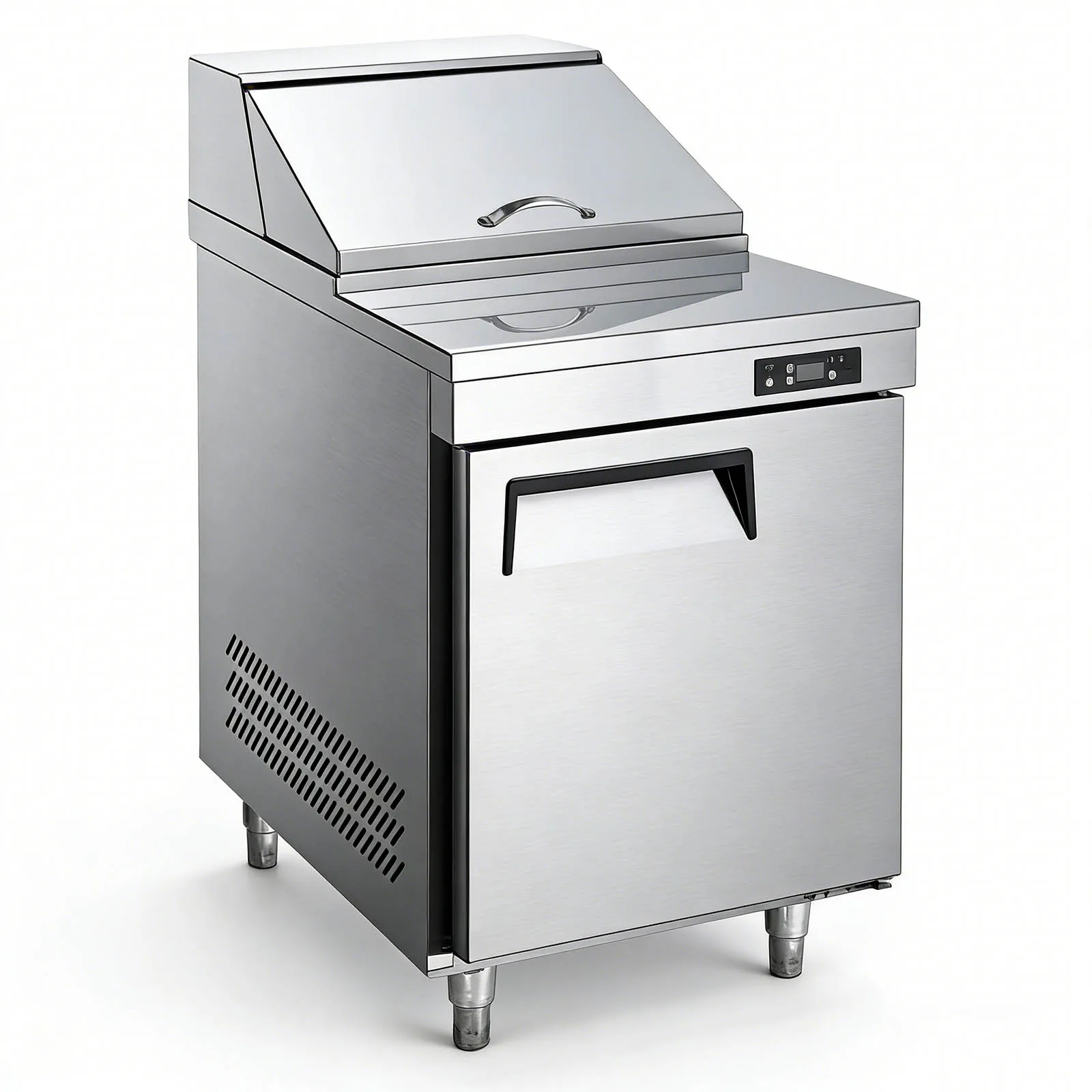 

For Commercial 1/2/3Doors Efficient Refrigerator Sandwich Salad Prep Table Kitchen Freezer Stainless Steel Platform Bestselling