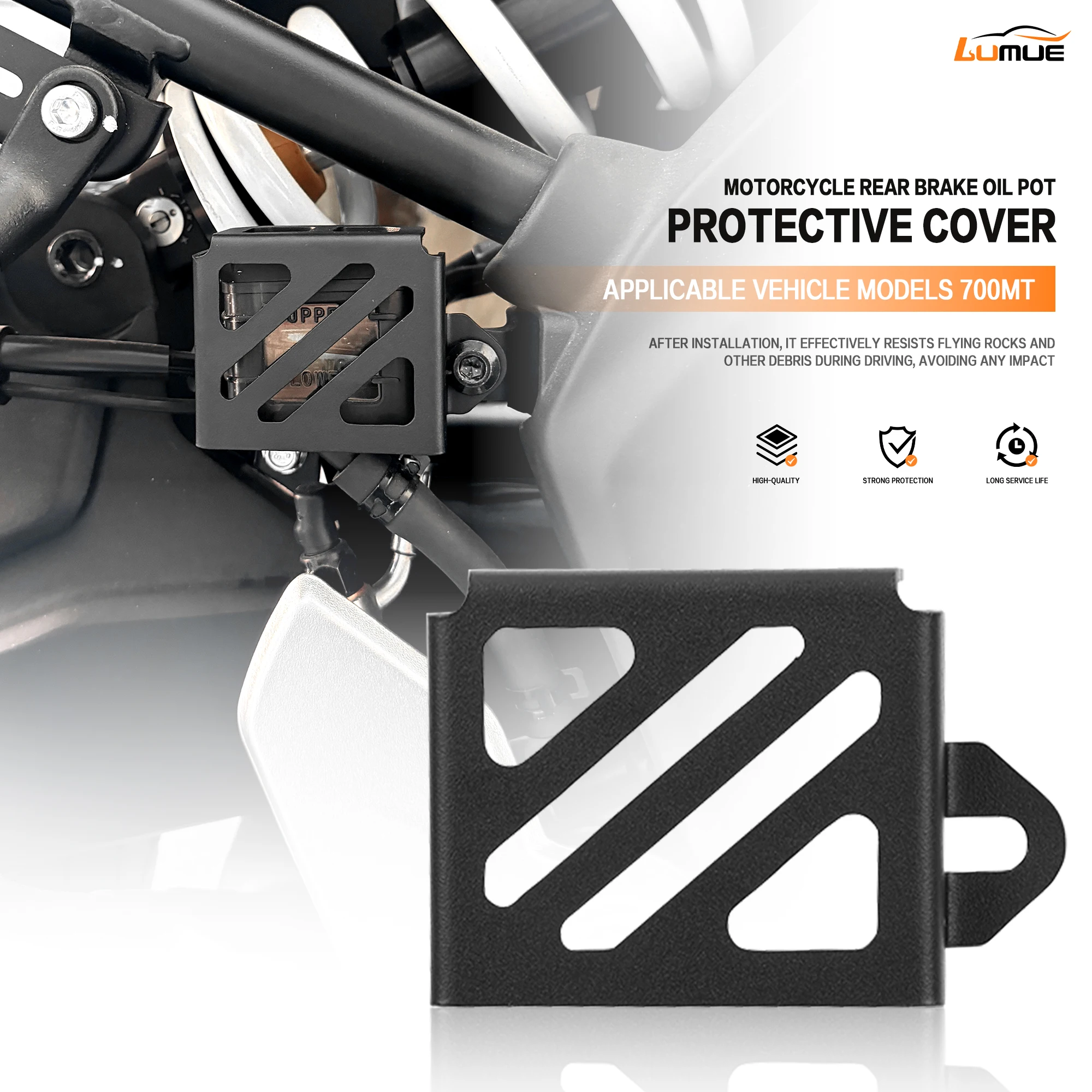 

Motorcycle For CFMOTO 700MT 2025 CNC Rear Brake Fluid Reservoir Cover Guard Oil Cup Protector For CFMOTO700MT