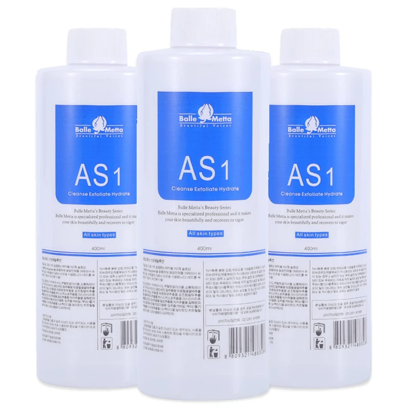 3 teile/los 1200ML Hydra Flüssiges Gesicht Serum Gesichts Aqua Peel Lösung AS1 SA2 AO3 Für Schönheit Maschine Hautpflege Tiefen reinigung