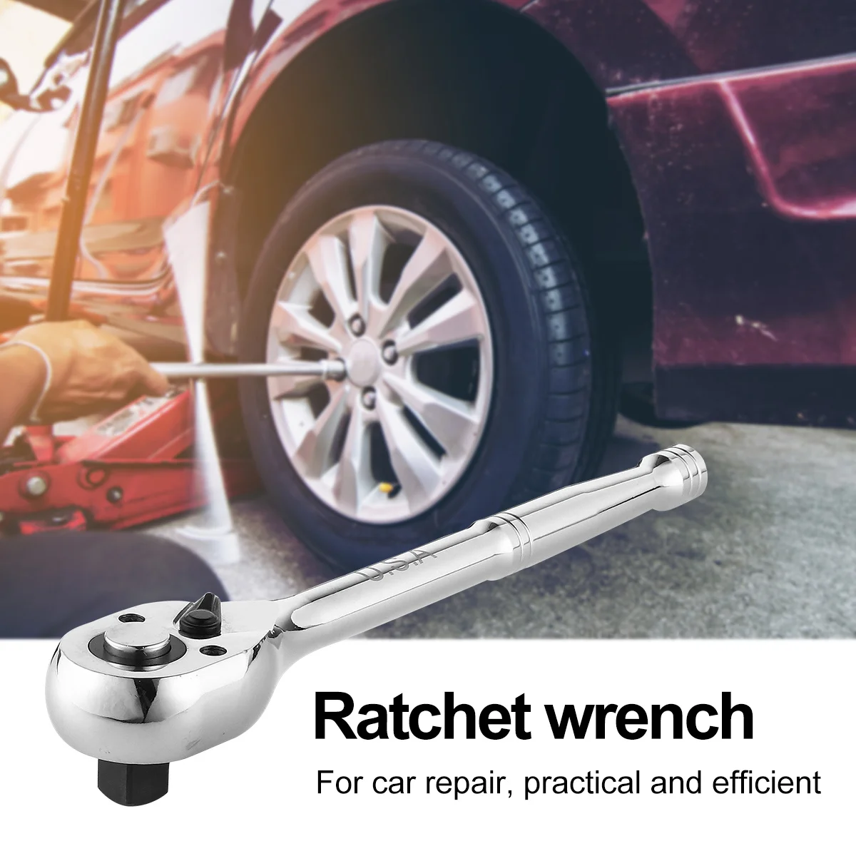 

72T 3/8 Inch Ratchet Wrench Premium Steel Quick Release Socket Spanner For Tight Spaces Repair Tool Home Hand Tools