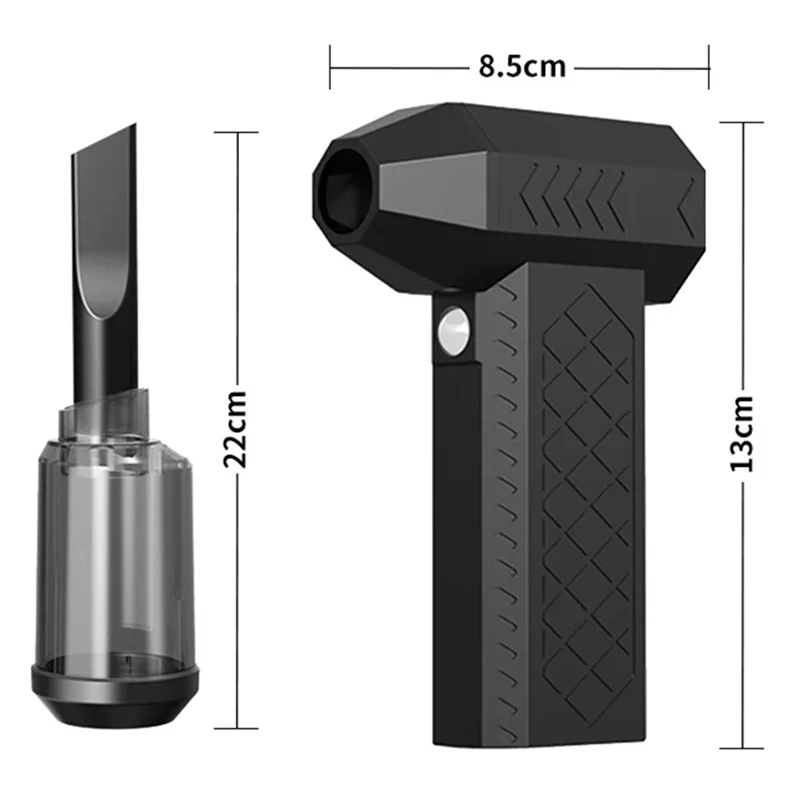 AB42-2 - พัดลมดูดฝุ่นใน 1 เทอร์โบสำหรับทำความสะอาดคีย์บอร์ดคอมพิวเตอร์พัดลมรุนแรง + เครื่องมือทำความสะอาดเครื่องดูดฝุ่น