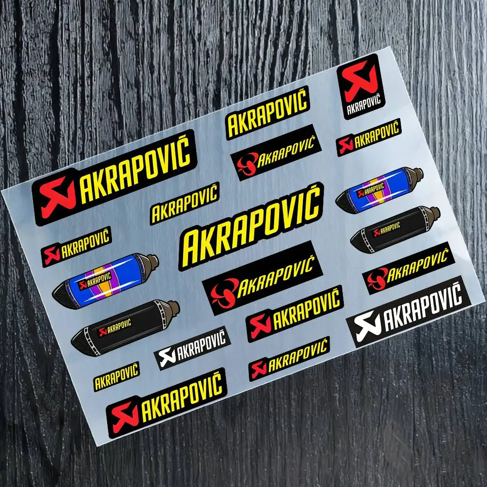 

Светоотражающие наклейки AKRAPOVIC для мотоциклов, водонепроницаемые наклейки для шлема, скутера, топливного бака, ящика для инструментов, гоночные наклейки