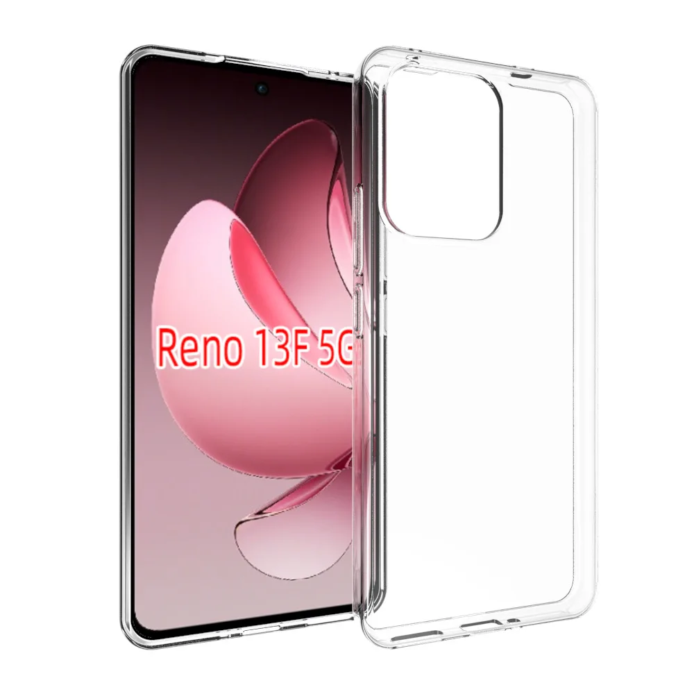 Clear Case for Oppo Reno 13F CPH2701 Transparent Ultra Thin Silicone Back Cover Soft Phone Case for Oppo Reno13 F 13F Reno13F 5G