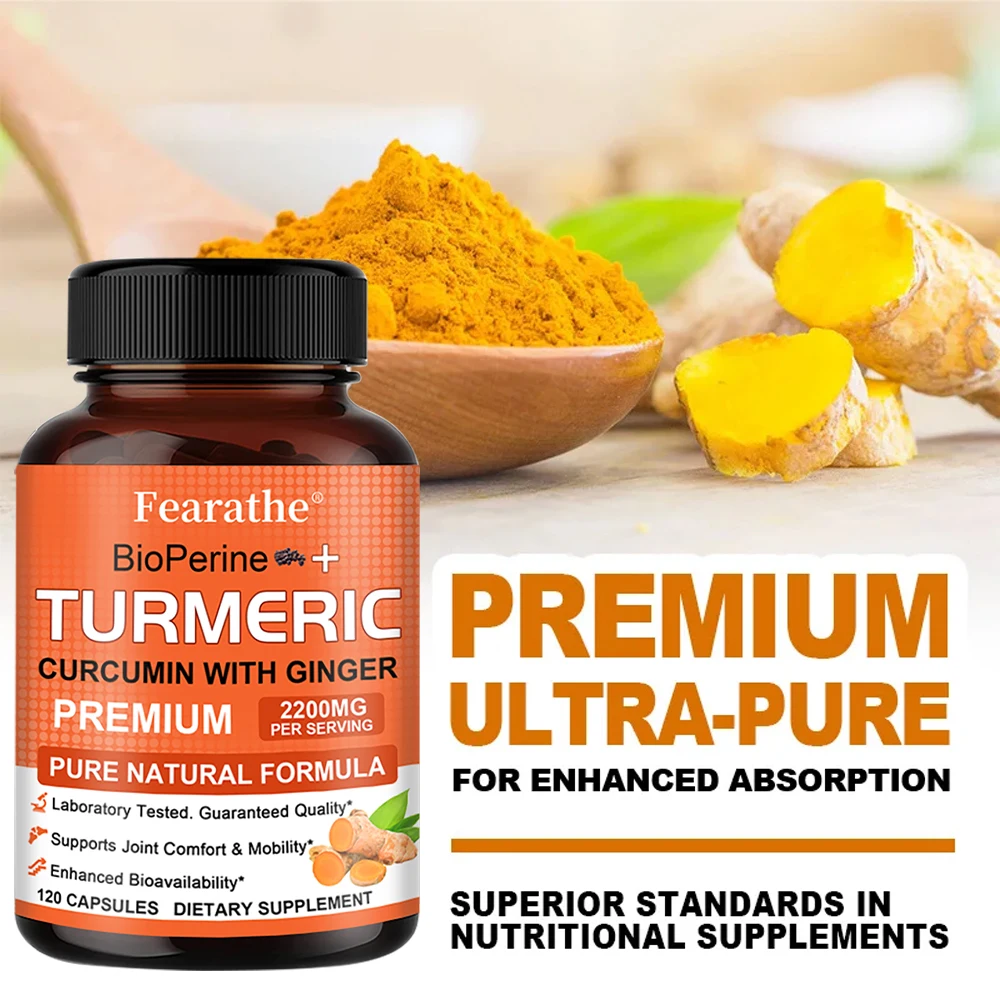 Curcumin Supplementation - Supports Bone Health, Promotes Joint Comfort, Flexibility, and Relieves Inflammation After Exercise